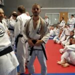 Joshua Randorf at his Brazilian Jiu Jitsu black belt promotion ceremony