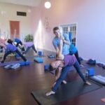 Joshua Randorf leading a yoga and mobility class at Royce Gracie Academy Mount Pleasant SC